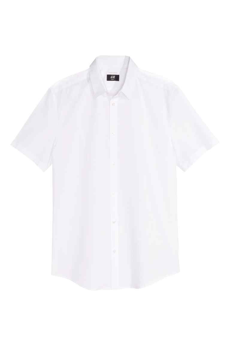 Short-sleeved Easy iron shirt